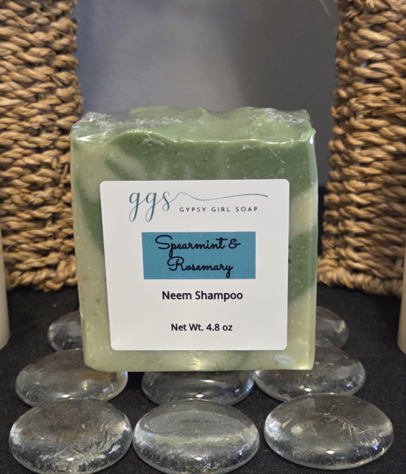 Spearmint & Rosemary Neem Shampoo Bar