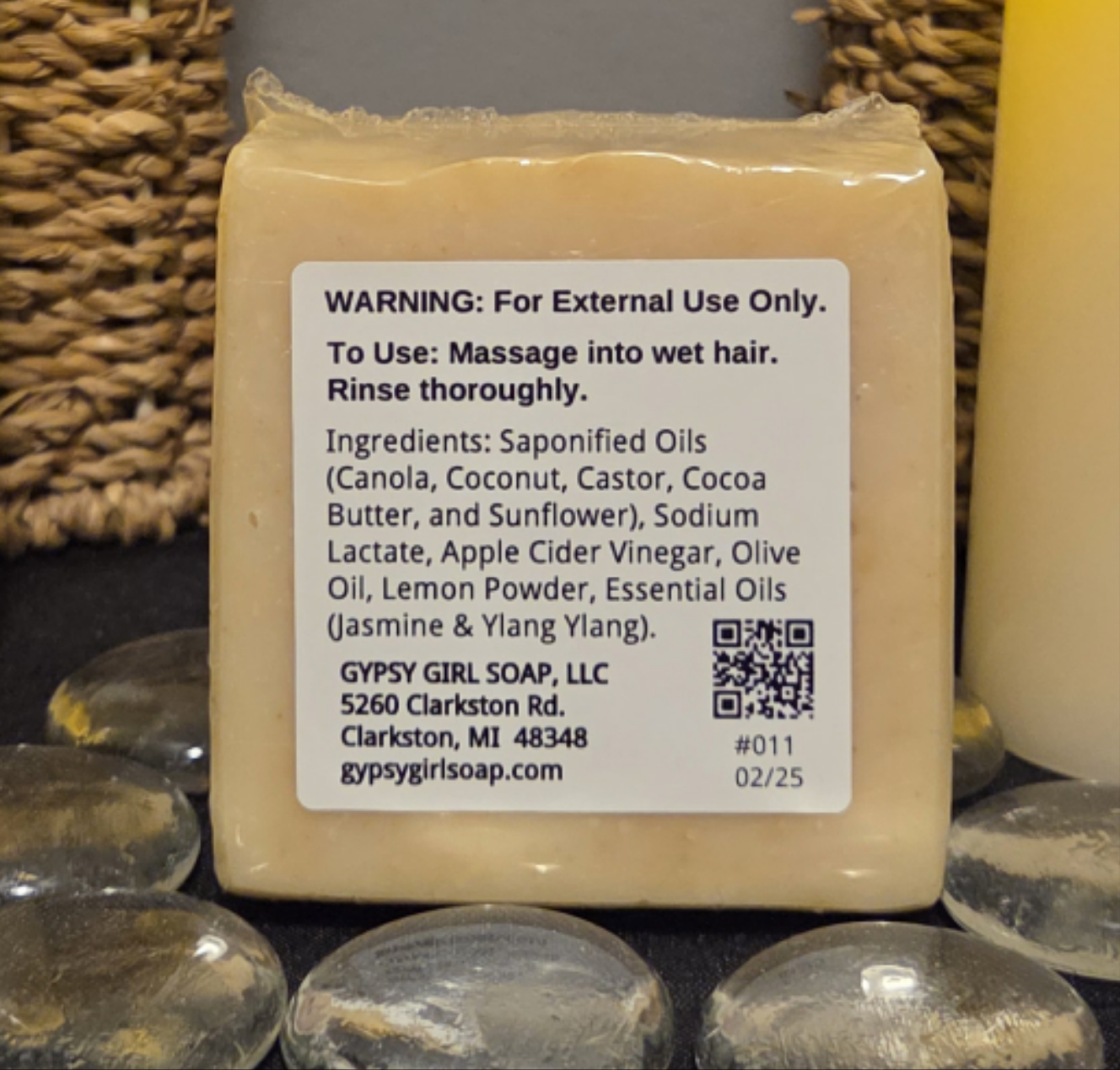 Jasmine & Ylang Ylang ACV Shampoo Bar
