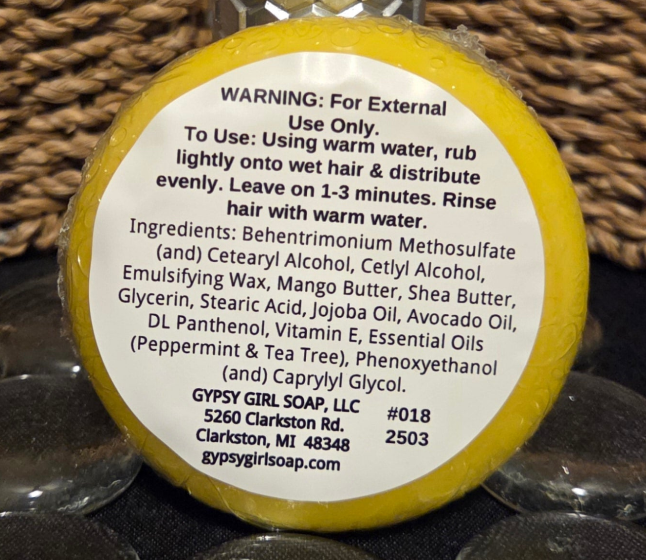 Peppermint & Tea Tree Conditioner Bar