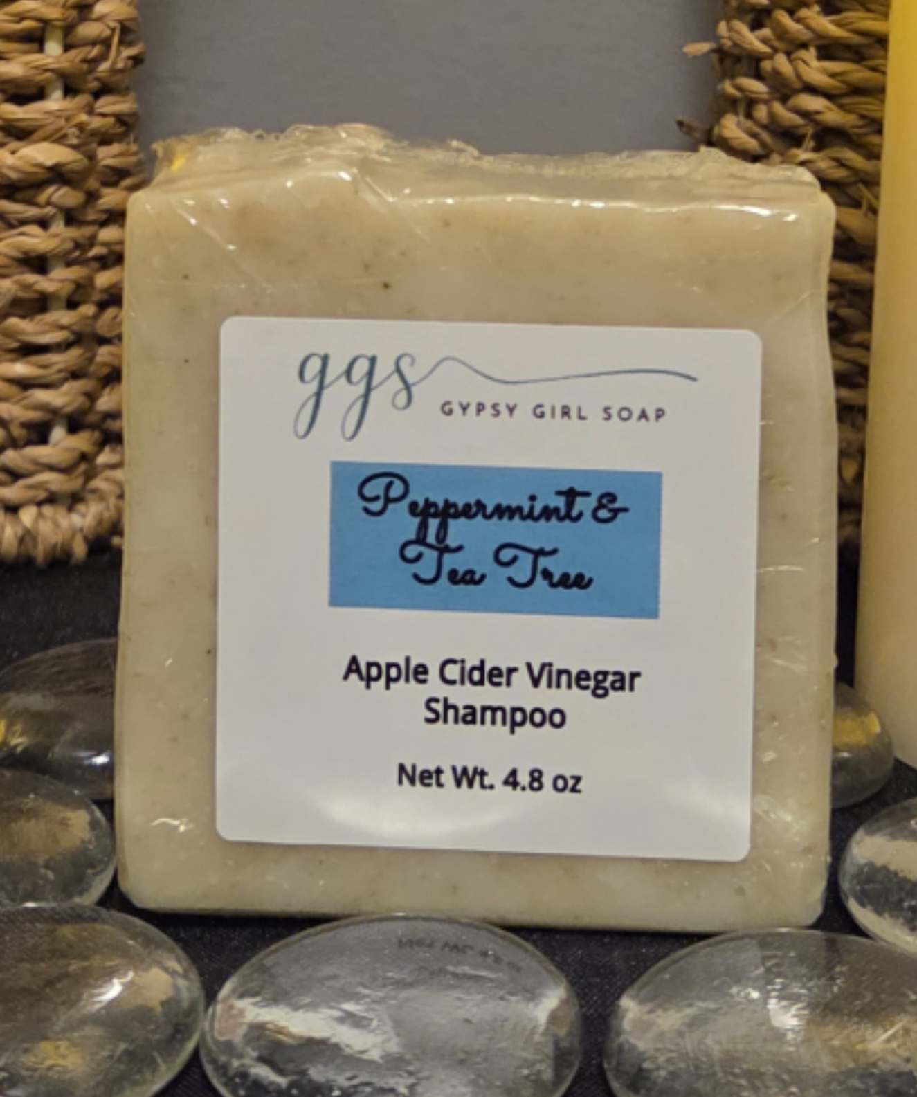 Peppermint & Tea Tree ACV Shampoo Bar