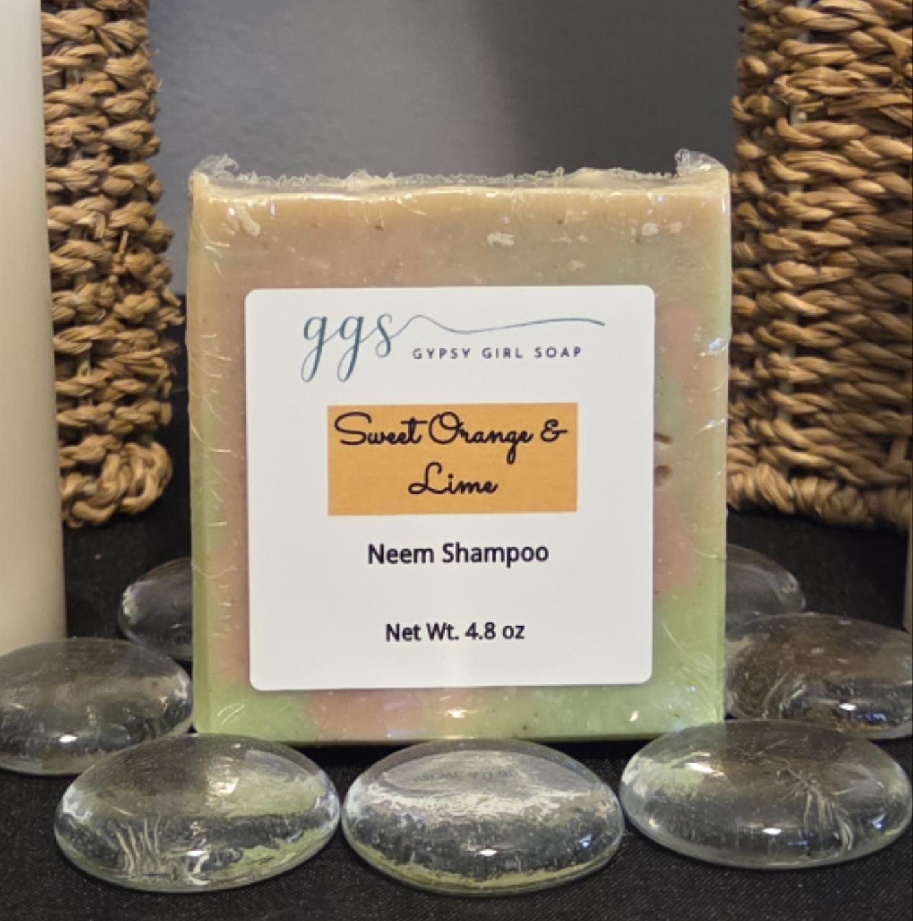 Sweet Orange & Lime Neem Shampoo Bar